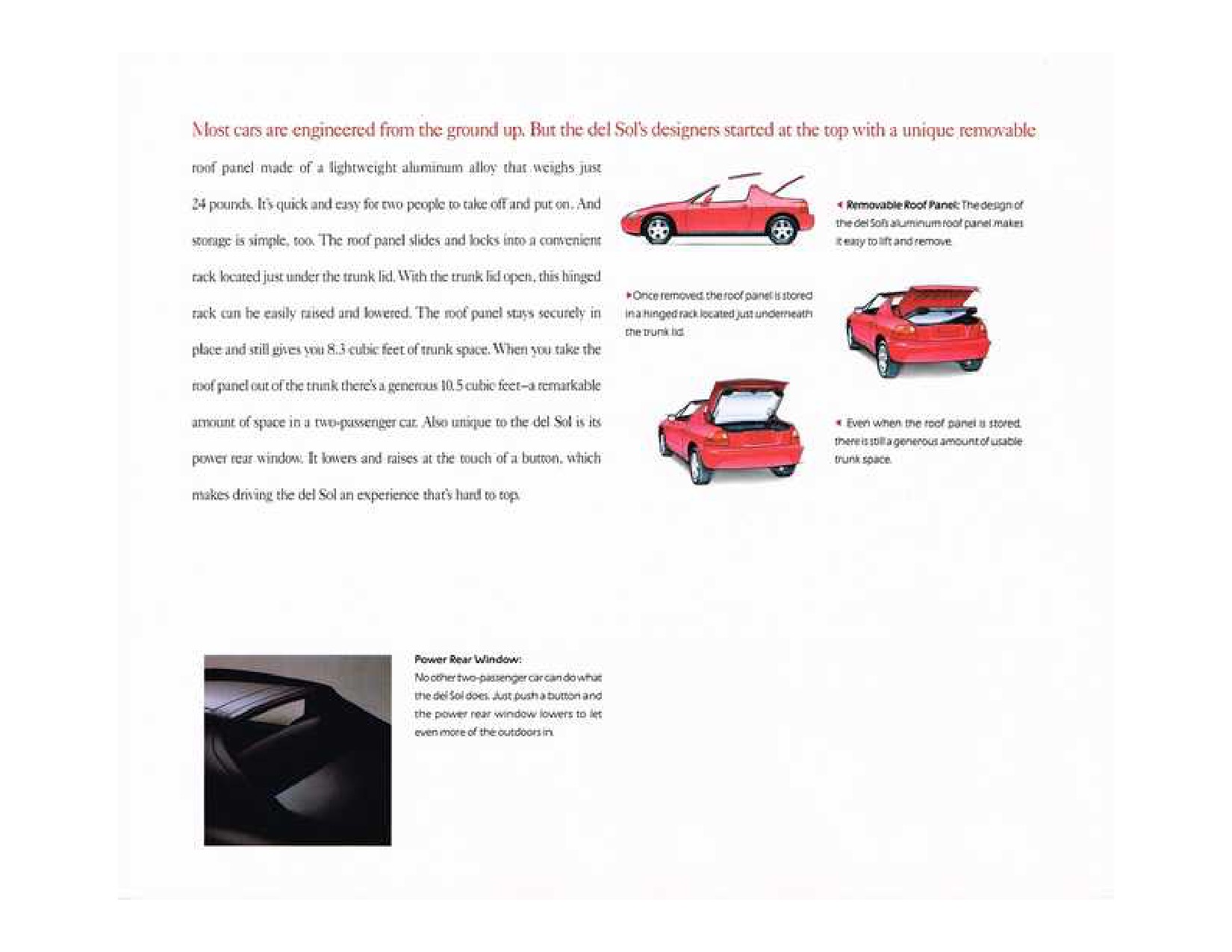 1993 Honda Civic delSol Brochure Page 11